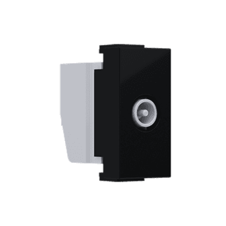 Modys Πριζα Τηλεορασησ Τv-R Διελευσησ 1 Στ. Μαυρη Ματ Ip20