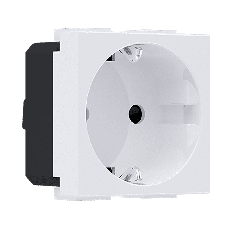 Modys Πριζα Σουκο Λευκη 2 Στ. 2P+E 16A 250Vac Ip20