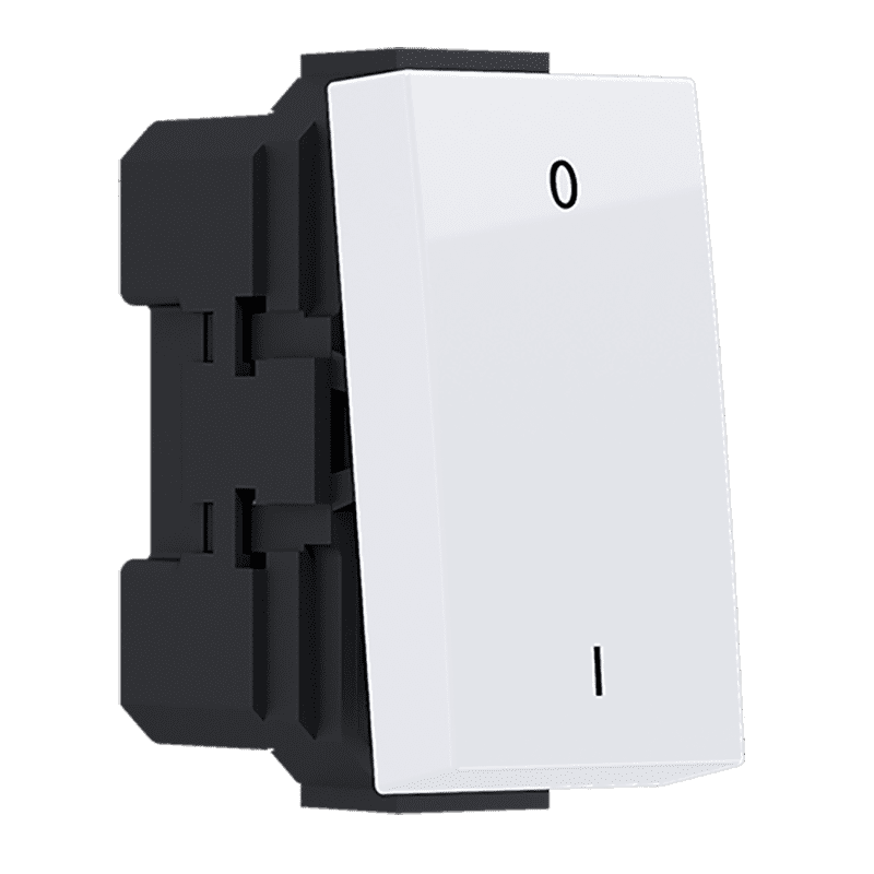 Modys Διακοπτησ Διπολικοσ (0-1) Λευκοσ 1 Στ. 2P 10Ax 250Vac Ip20