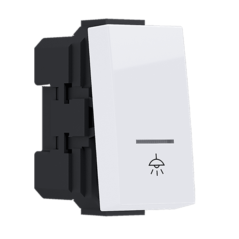 Modys Μπουτον Με Ενδειξη & Συμβολο Λυχνια Λευκο 1 Στ. 1P 10A 250Vac Ip20