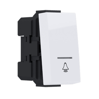 Modys Μπουτον Με Ενδειξη & Συμβολο Κουδουνι Λευκο 1 Στ. 1P 10A 250Vac Ip20