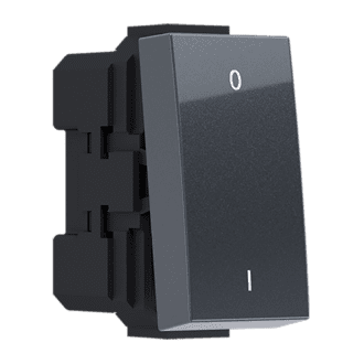 Modys Διακοπτησ Διπολικοσ (0-1) Ανθρακι  1 Στ. 2P 10Ax 250Vac Ip20