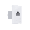 Modys Πριζα Δικτυου Λευκη 1 Στ. Rj45 Cat.6 Με Θωρακιση Ip20