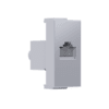 Modys Πριζα Δικτυου Ασημι 1 Στ. Rj45 Cat.6 Με Θωρακιση Ip20
