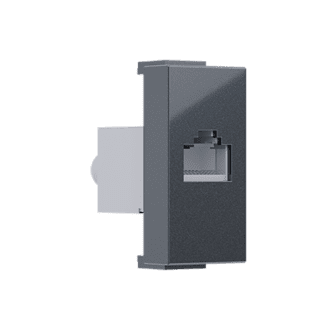 Modys Πριζα Δικτυου Ανθρακι 1 Στ. Rj45 Cat.6 Με Θωρακιση Ip20