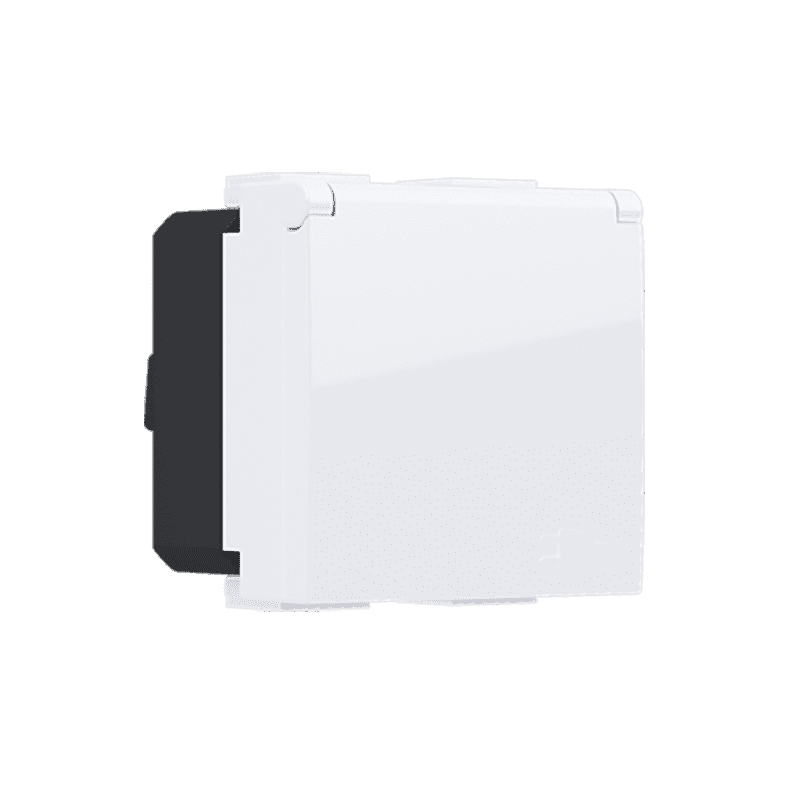 Modys Πριζα Σουκο Καπακι Λευκη 2 Στ. 2P+E 16A 250Vac Ip20