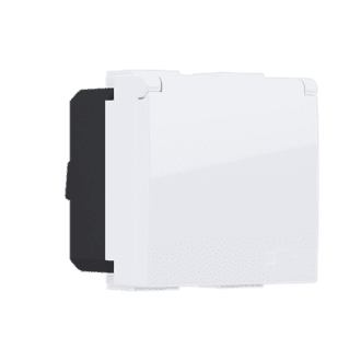 Modys Πριζα Σουκο Καπακι Ασφαλειασ Λευκη 2 Στ. 2P+E 16A 250Vac Ip20