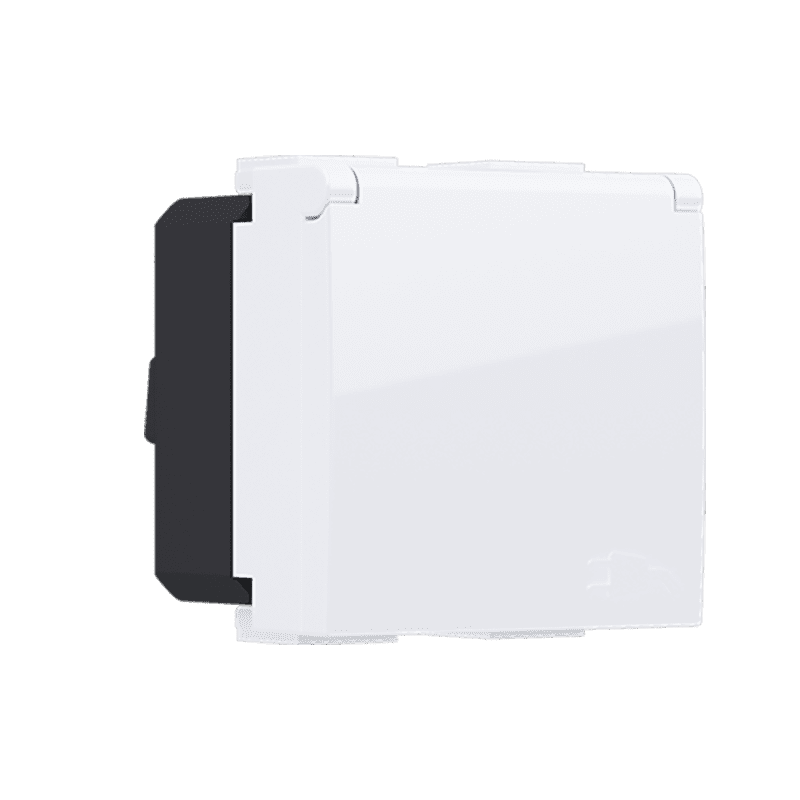 Modys Πριζα Σουκο Καπακι Ασφαλειασ Λευκη 2 Στ. 2P+E 16A 250Vac Ip20