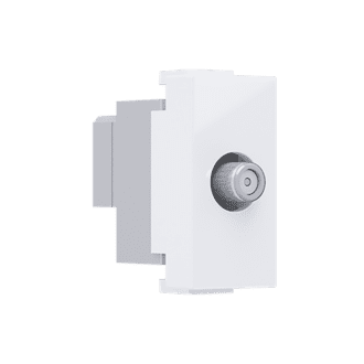 Modys Πριζα Δορυφορικη Sat Τερματικη 1 Στ.  Λευκη Ip20