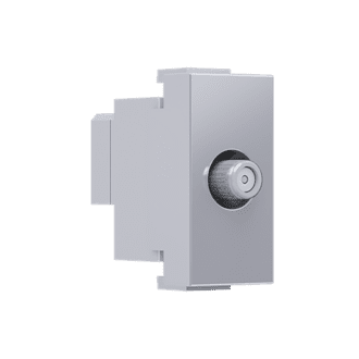 Modys Πριζα Δορυφορικη Sat Τερματικη 1 Στ. Ασημι Ip20