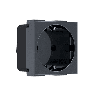 Modys Πριζα Σουκο Ασφαλειασ Ανθρακι 2 Στ. 2P+E 16A 250Vac Ip20