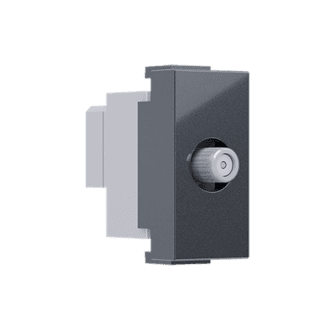 Modys Πριζα Δορυφορικη Sat Τερματικη 1 Στ. Ανθρακι Ip20