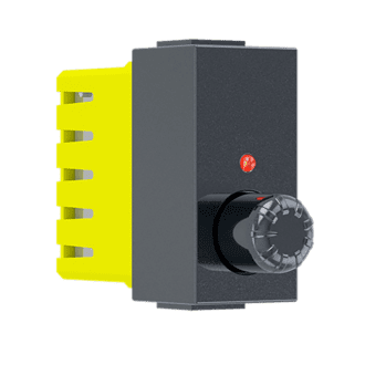 Modys Περιστροφικοσ Ροοστατησ Ανθρακι 1 Στ. 1P 40-300W 250Vac Ip20