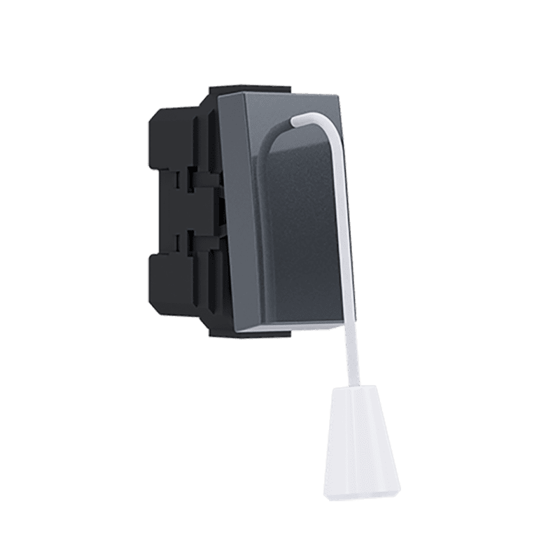 Modys Μπουτον Τραβηχτο Ανθρακι 1 Στ. 1P 10A 250Vac Ip20