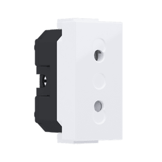 Modys Διπολικη Πριζα Ασφαλειασ Λευκη 1 Στ. 2P 10A 250Vac Ip20