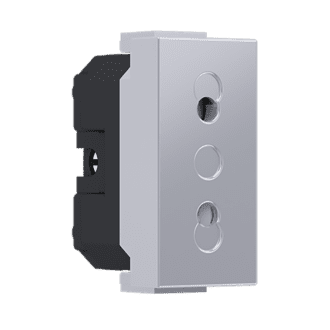 Modys Διπολικη Πριζα Ασφαλειασ Ασημι 1 Στ. 2P 10A 250Vac Ip20