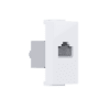 Modys Πριζα Δικτυου Λευκη 1 Στ. Rj45 Cat.6A Με Θωρακιση Ip20