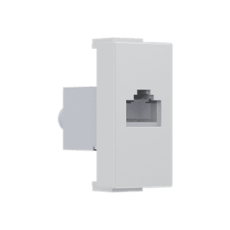 Modys Πριζα Δικτυου Ιβουαρ  1 Στ. Rj45 Cat.6A Με Θωρακιση Ip20