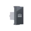 Modys Πριζα Δικτυου Ανθρακι  1 Στ. Rj45 Cat.6A Με Θωρακιση Ip20