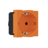 Modys Πριζα Σουκο Πορτοκαλι Αντιβακτ. 2 Στ. 2P+E 16A 250Vac Ip20