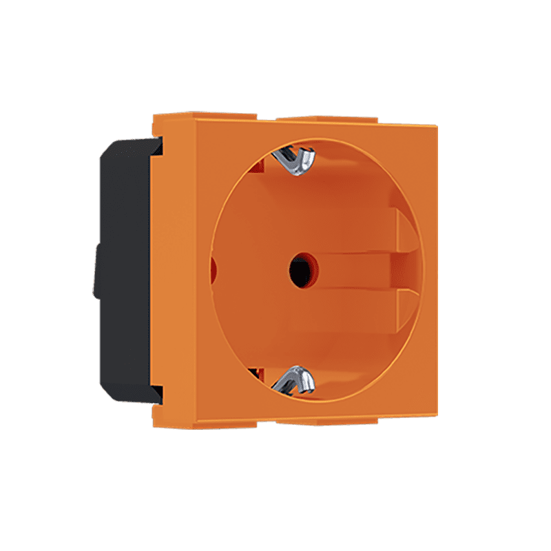 Modys Πριζα Σουκο Πορτοκαλι Αντιβακτ. 2 Στ. 2P+E 16A 250Vac Ip20