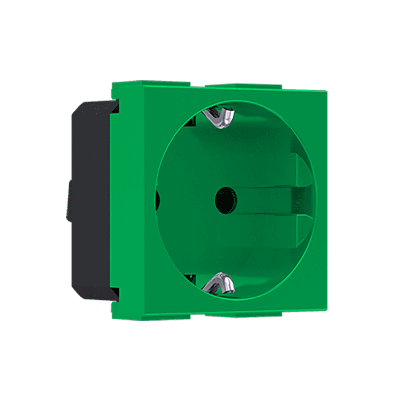 Modys Πριζα Σουκο Πρασινη Αντιβακτ. 2 Στ. 2P+E 16A 250Vac Ip20