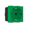 Modys Πριζα Σουκο Ασφαλειασ Πρασινη Αντιβακτ. 2 Στ. 2P+E 16A 250Vac Ip20