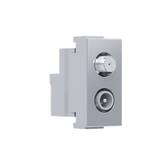 Modys Πριζα Τηλεορασησ Sat Τv-R Διελευσησ 1 Στ. Ασημι Ip20