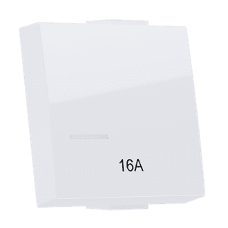 Modys Πληκτρο Με Ενδειξη 16Α 2 Στ. Λευκο