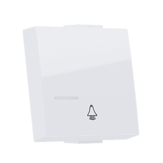 Modys Πληκτρο Με Ενδειξη & Συμβολο Κουδουνι 2 Στ. Λευκο