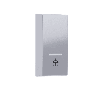 Modys Πληκτρο Με Ενδειξη & Συμβολο Λυχνια 1 Στ. Ασημι