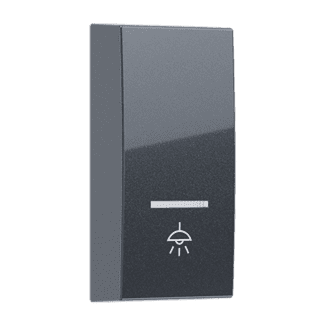 Modys Πληκτρο Με Ενδειξη & Συμβολο Λυχνια 1 Στ. Ανθρακι