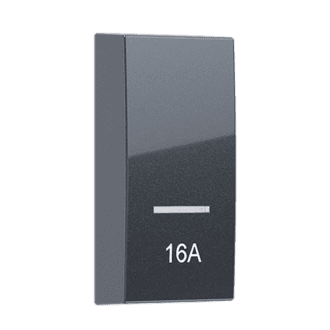 Modys Πληκτρο Με Ενδειξη & Συμβολο 16Α 1Μ Ανθρακι