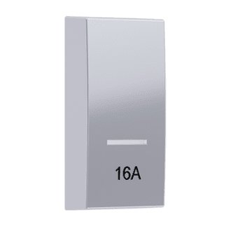 Modys Πληκτρο Με Ενδειξη 16Α 2 Στ. Ασημι