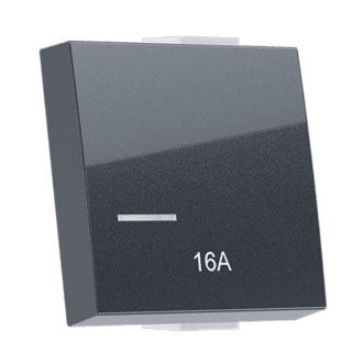 Modys Πληκτρο Με Ενδειξη 16Α 2 Στ. Ανθρακι