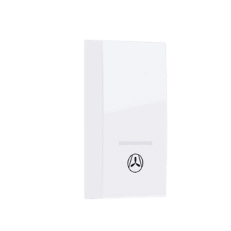 Modys Πληκτρο Με Ενδειξη & Συμβολο Εξαερισμ. 1 Στ. Λευκο