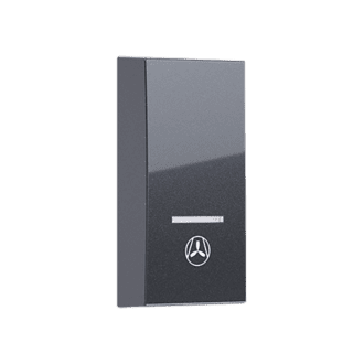 Modys Πληκτρο Με Ενδειξη & Συμβολο Εξαερισμ. 1 Στ. Ανθρακι