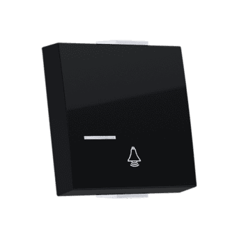 Modys Πληκτρο Με Ενδειξη & Συμβολο Κουδουνι 2 Στ. Μαυρο Ματ