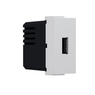Modys Πριζα Τροφοδοσιασ Usb 1 Στ. 1Xusb Ιβουαρ 5Vdc 1.2A Ip20