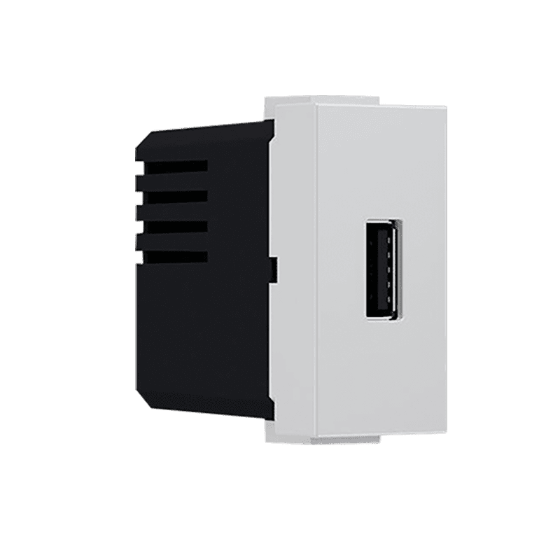 Modys Πριζα Τροφοδοσιασ Usb 1 Στ. 1Xusb Ιβουαρ 5Vdc 1.2A Ip20