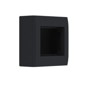 Κουτι Επιτοιχο 2Στ. Ip20 Μαυρο Ματ