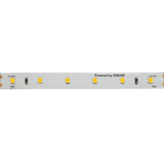 Led Smd Strip 24V Dc 12W/M 3000K 1250Lm/M Ip20 10Mm Cri80 Osram 2835 60Leds/M 3Sdcm 5M Reel 5Yrs