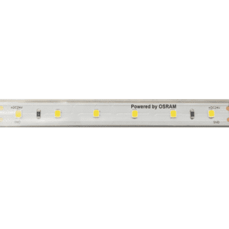 Led Smd Strip 24V Dc 12W/M 3000K 1250Lm/M Ip66 12Mm Cri80 Osram 2835 60Leds/M 3Sdcm 5M Reel 5Yrs