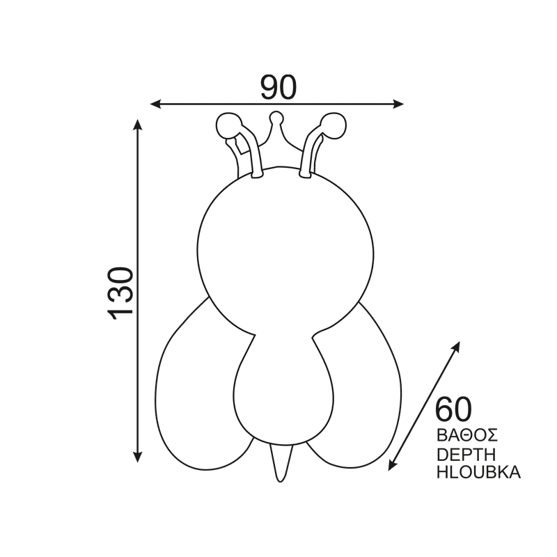 Λαμπακι Νυκτοσ Led Κιτρινη Μελισσουλα Μερασ-Νυχτασ 1W Rgb - Image 2
