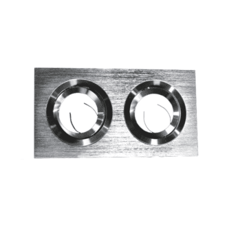 Σποτ Gu10 Διπλο Αλουμινιου 172Χ92Χ20Mm