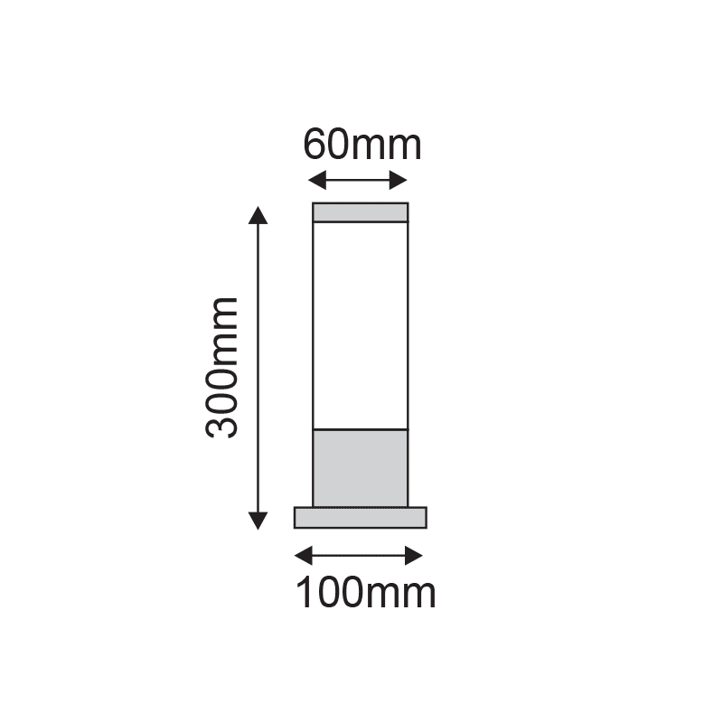 Κολωνακι Τετραγωνο 30Cm Ανοξειδωτο - Image 2