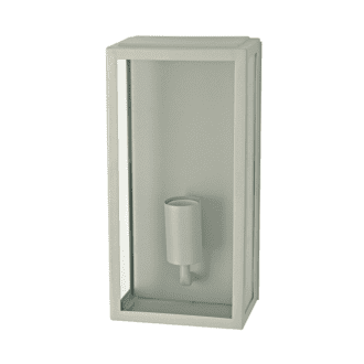 Γκρι Επιτοιχο Φωτιστικο Celia 1Xe27 Ip44 Με Διαφανο Γυαλι