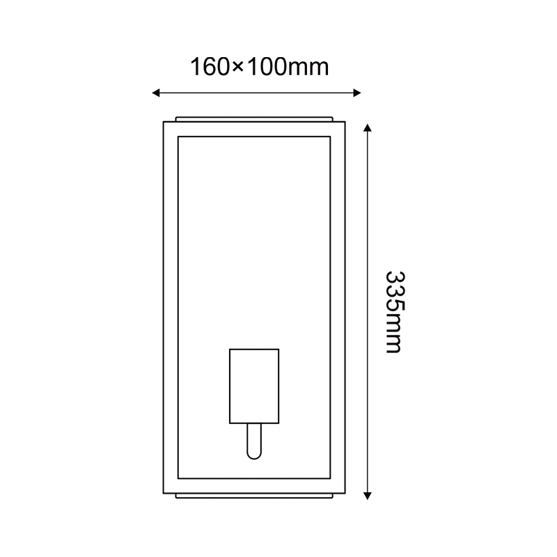 Λευκο Επιτοιχο Φωτιστικο Celia 1Xe27 Ip44 Με Διαφανο Γυαλι - Image 2