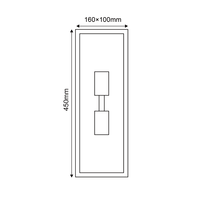 Λευκο Επιτοιχο Φωτιστικο Celia 2Xe27 Ip44 Με Διαφανο Γυαλι - Image 2