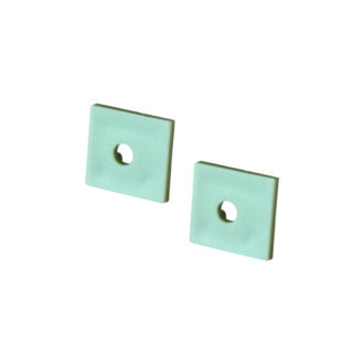 Set Of Plastic End Caps For P135/A, 2Pcs With Hole